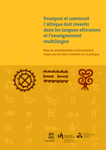 Pourquoi et comment l`Afrique doit investir dans les langues