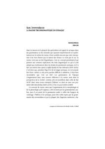 Sur l`hypothèse de la racine triconsonantique en syriaque