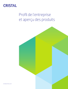 Profil de l`entreprise et aperçu des produits