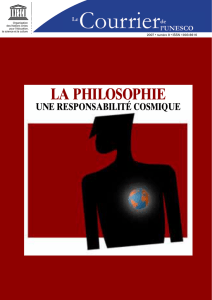 La Philosophie: une responsabilité cosmique - UNESDOC