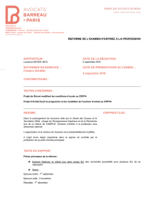 Tête de lettre avec logo - Ordre des avocats de Paris