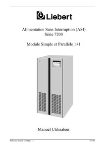 (ASI) Série 7200 Module Simple et Parallèle 1+1