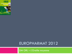 DM ORL - L`oreille moyenne - Euro