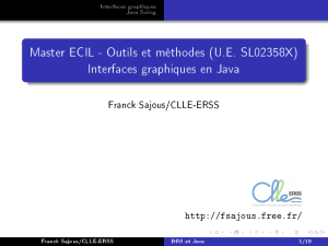 Interfaces graphiques en Java - Franck Sajous