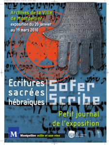 Petit journal exposition Sofer scribe