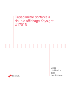 Capacimètre portable à double affichage Keysight U1701B