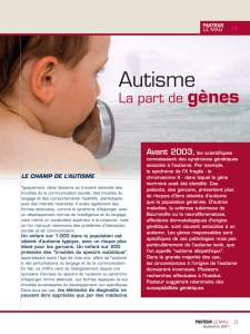Autisme la part de gènes