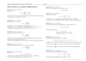 Séries entières et équations différentielles