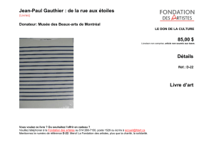 Jean-Paul Gauthier : de la rue aux étoiles 85,00 $ Détails Livre d`art