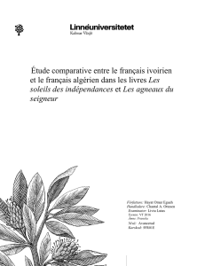 Étude comparative entre le français ivoirien et le français