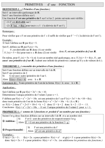 PRIMITIVES d` une FONCTION