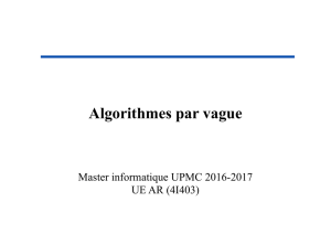 Algorithmes par vague - Master informatique