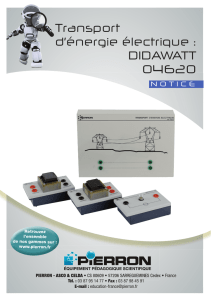 Transport d`énergie électrique : DIDAWATT 04620