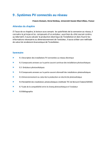 Systèmes PV connectés au réseau