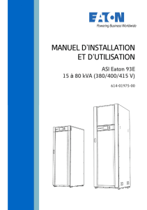 MANUEL D`INSTALLATION ET D`UTILISATION