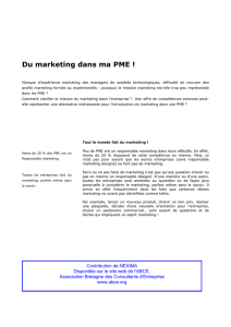 Du marketing dans ma PME