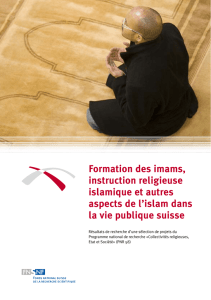Formation des imams, instruction religieuse islamique et autres