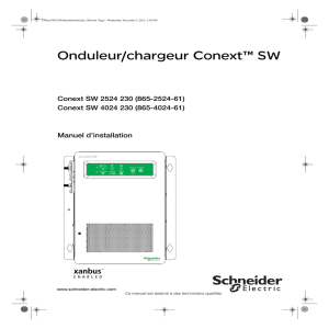 Onduleur/chargeur Conext™ SW