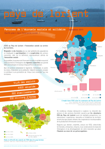 Panorama de l`économie sociale et solidaire - Pays