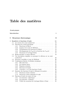 Table des matières - Editions Ecole Polytechnique