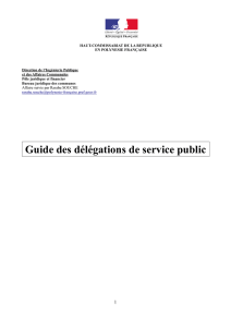 Guide DSP - Haut-Commissariat de la République en Polynésie