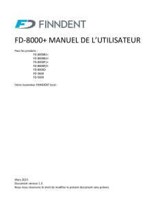 FD-8000+ MANUEL DE L`UTILISATEUR