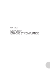 Dispositif Ethique et Compliance