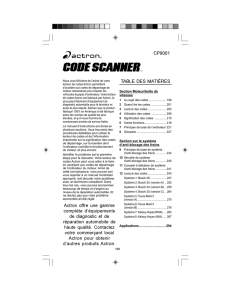 CP9001 Actron offre une gamme complète d`équipements de