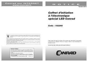 Coffret d`initiation à l`électronique spécial LED Conrad Code