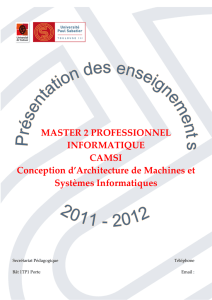 Voir syllabus - UFR MIG - Université Paul Sabatier