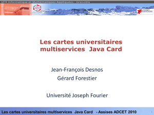 Les cartes universitaires multiservices Java Card