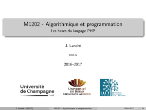 M1202 - Algorithmique et programmation