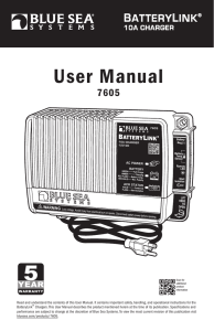 User Manual - Blue Sea Systems