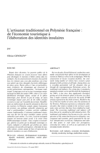 L`artisanat traditionnel en Polynésie française