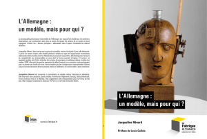 L`Allemagne : un mod&egrave;le, mais pour qui