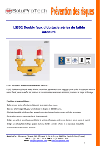 FT FR LS302 Double feux d`obstacle aérien de faible int soluprotech