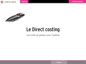 Le Direct Costing Fichier