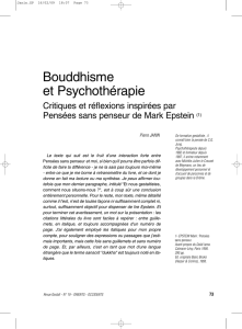 Bouddhisme et Psychothérapie - Société Française de Gestalt