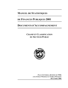 manuel de statistiques de finances publiques 2001 documents