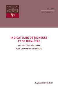 Indicateurs de richesse et de bien-être . Des pistes de