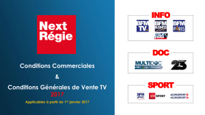 CONDITIONS G&Eacute;N&Eacute;RALES DE VENTE TV 2016