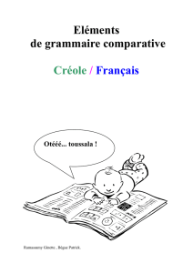 Grammaire comparée créole français