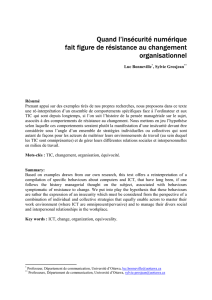 Quand l`insécurité numérique fait figure de résistance au
