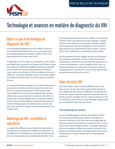 Technologie et avances en matière de diagnostic du