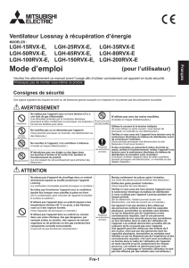 Guide d`utilisation LGH-RVX (PDF - 1362 kb)