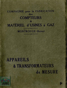 appareils et transformateurs de mesure