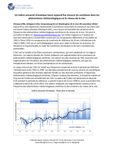 Communiqué : Indice actuariel climatique