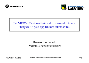 LabVIEW et l`automatisation de mesures de circuits intégrés RF pour