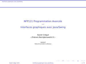 Interfaces graphiques avec Java/Swing