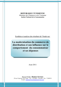 La modernisation du commerce de distribution et son influence sur